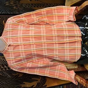 Armani Exchange men's lg. Plaid shirt